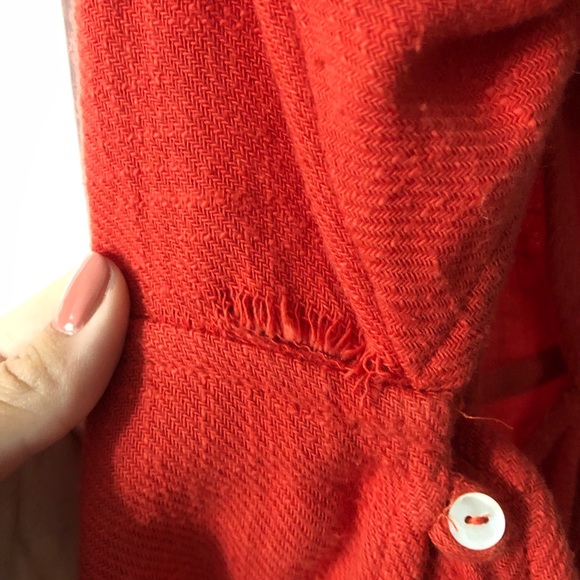 Free People Orange/Red Strappy Summer Dress - Picture 6 of 6